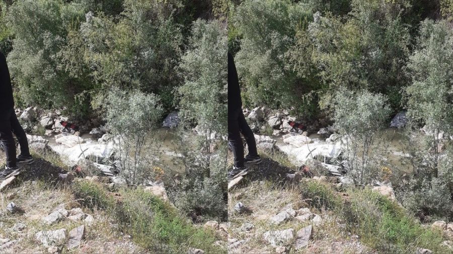 Bitlis'te otomobil dereye uçtu: 1 ölü, 2 yaralı