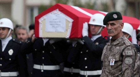 Bursa'da şehit polis için tören düzenlendi