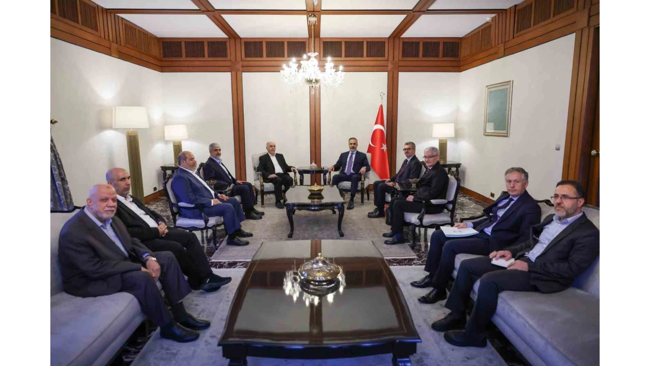 Dışişleri Bakanı Fidan, Hamas heyetiyle görüştü