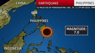 Filipinler'de 7.6'nn ardndan 7 byklnde deprem