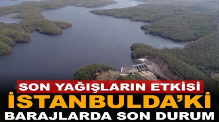 İstanbul'daki barajlar yüzde 60'ı geçti