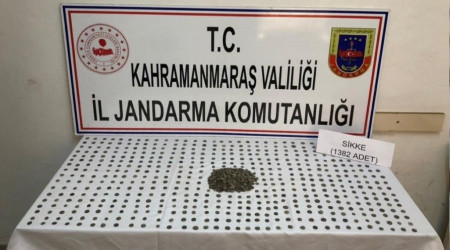 Kahramanmaraş'ta bin 382 adet sikke ele geçirildi