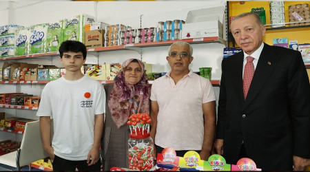 Kısıklı'da bakkala giren Erdoğan fiyatlara ne dedi?