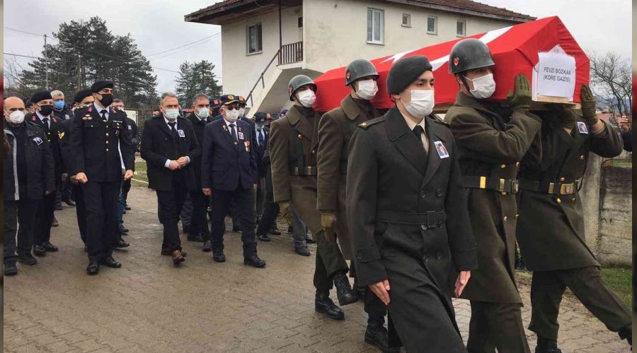 Kore Gazisi 93 yaşında son yolculuğuna uğurlandı