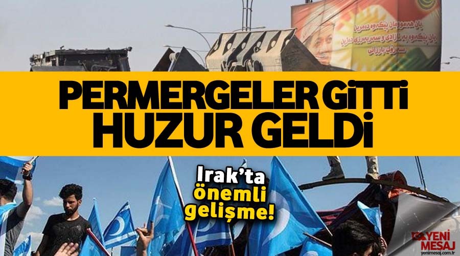 Permergeler gitti Kerkük'e huzur geldi