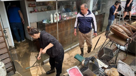 Sel suları çekildi, acı manzara ortaya çıktı