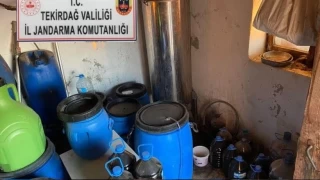 Tekirda'da 1 ton 165 litre sahte iki ele geirildi