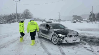 TEM ve D-100'ün Bolu geçişi ağır taşıt trafiğine kapatıldı