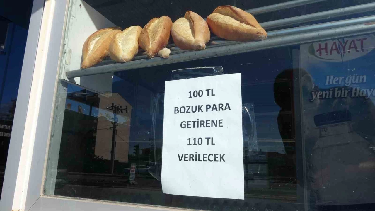 100 lira bozuk para getirene 110 lira