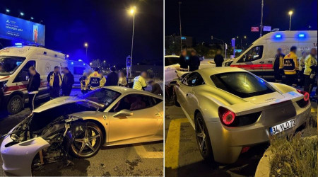 14 milyonluk araçla kaza yaptı