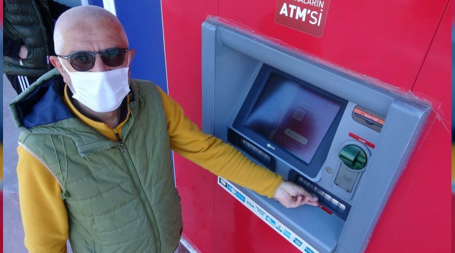 ATM'den ektii emekli maa saniyeler iinde alnd