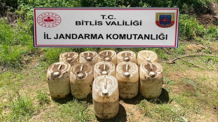 Bitlis'te 430 kilogram amonyum nitrat ele geçirildi