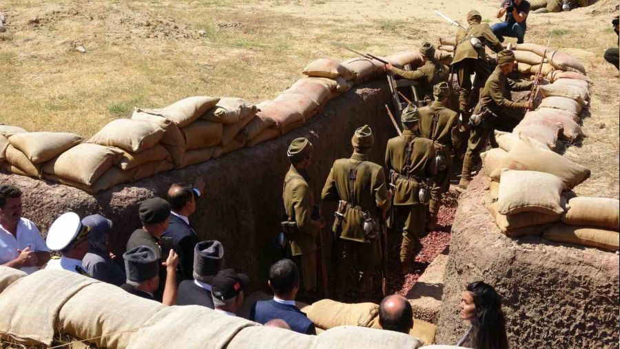 Çanakkale Savaşı siperlerde canlandırıldı