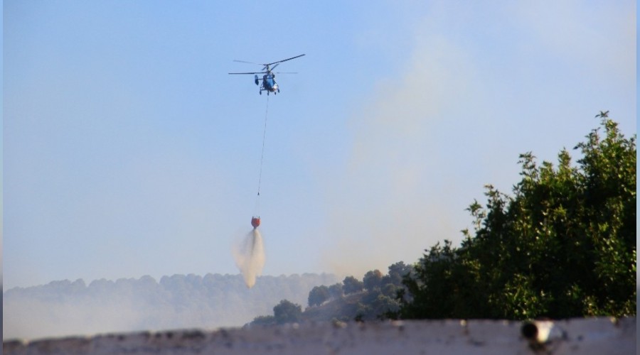 Dağlık bölge alevlere teslim oldu