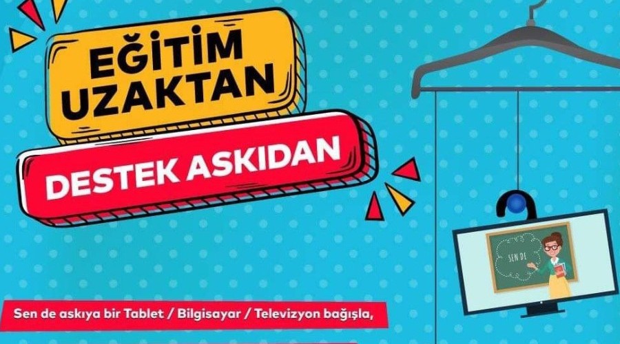 'Eitim Uzaktan, Destek Askdan' kampanyas