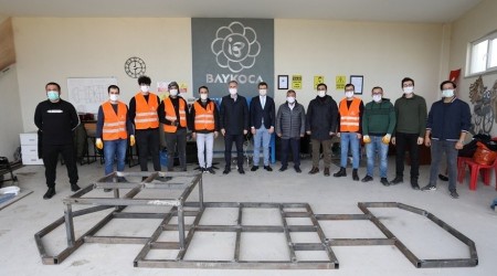 Elektirikli gezi aracına ilk kaynak yapıldı