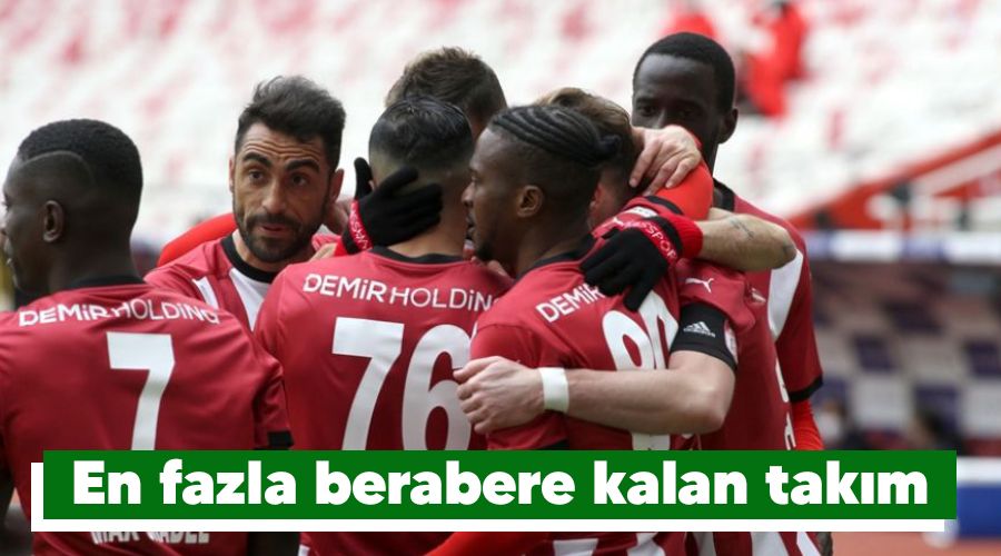 En fazla berabere kalan takım