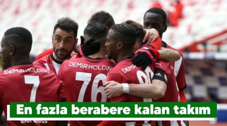 En fazla berabere kalan takım