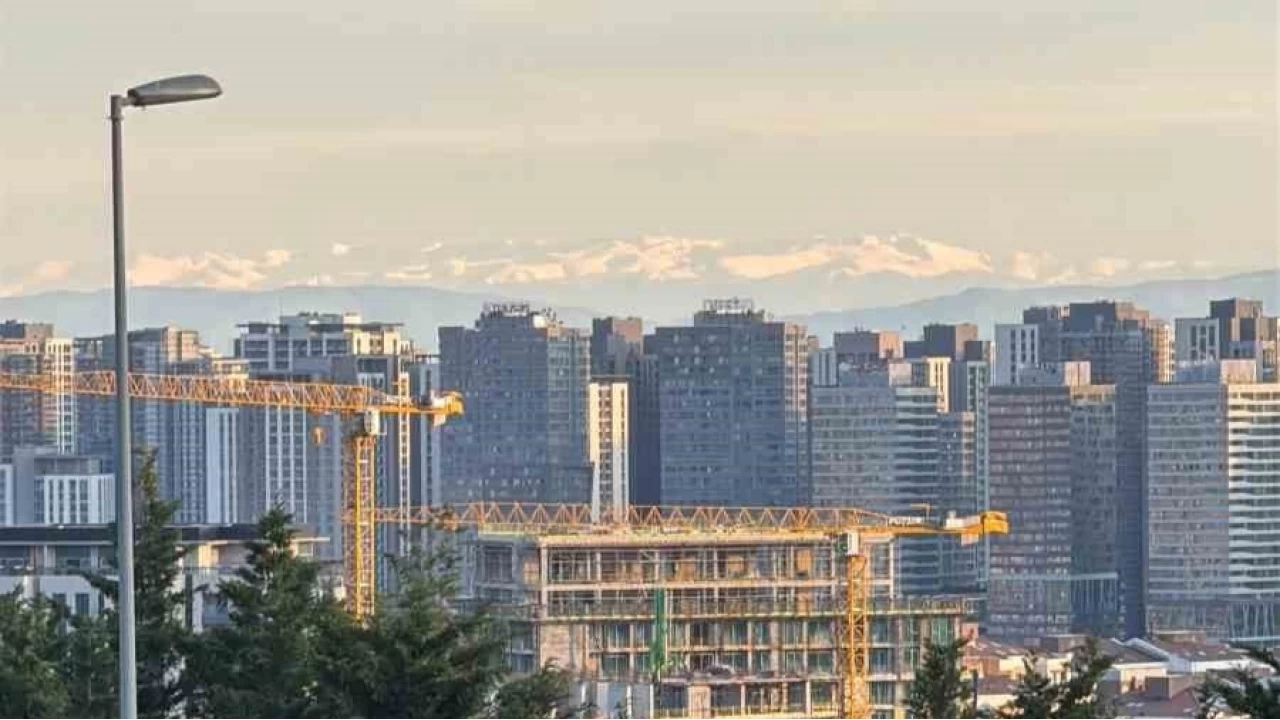 İstanbul'dan Uludağ manzarası göründü