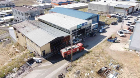 Konya'da silah fabrikasında yangın
