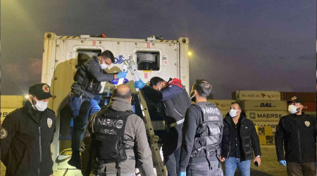 Mersin Limanı'nda 45 kilo kokain ele geçirildi