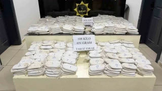 Mersin'de 108 kilo uyuşturucu ele geçirildi