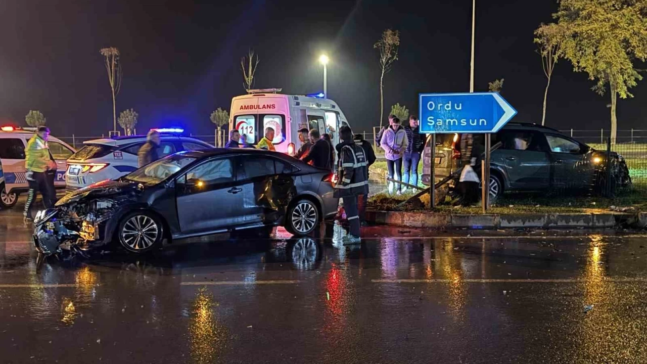 Ordu'da iki otomobil arpt: 5 yaral