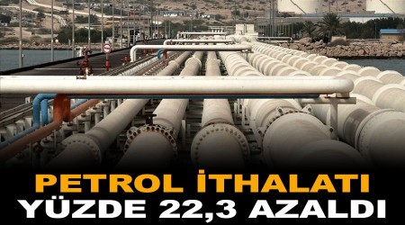 Petrol ithalatı Aralık'ta yüzde 22,3 azaldı