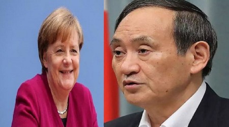 Suga-Merkel görüşmesi