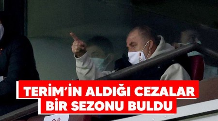 Terim'in ald cezalar 1 sezonu buldu