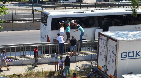 Turistler dehşeti yaşadı