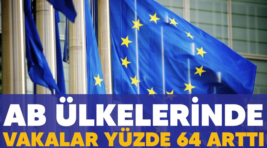 AB ülkelerinde vakalar yüzde 64 arttı