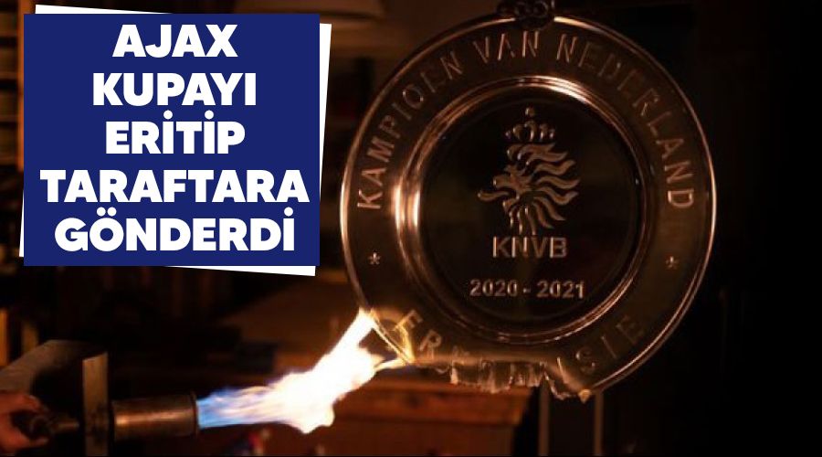 Ajax kupayı eritip taraftara gönderdi