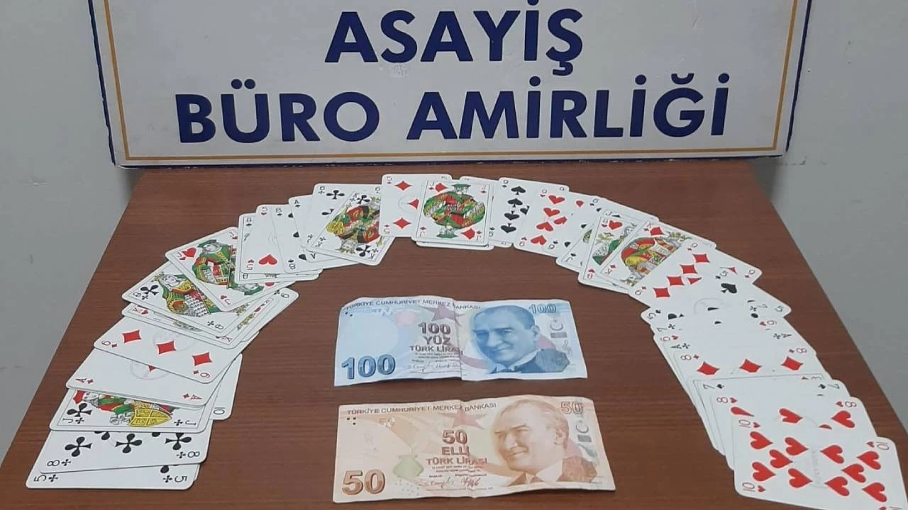 Akşehir'de kumar baskınına 20 bin 275 lira ceza