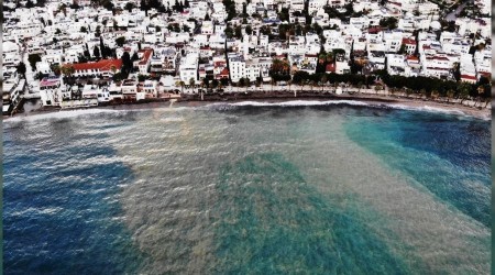 Bodrum'da frtna ve dolu hayat fel etti