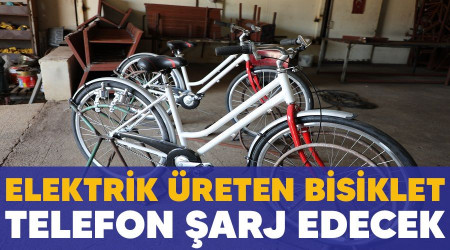 Elektrik üreten bisiklet, telefon şarj edecek
