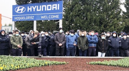 Hyundai Assan iilerinden zam eylemi