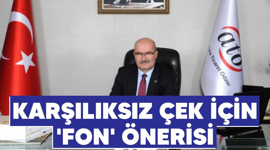 Karşılıksız çek için 'fon' önerisi