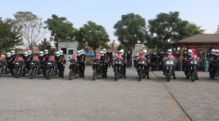 Motorize ekipler törenle göreve başladı