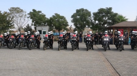 Motorize ekipler törenle göreve başladı