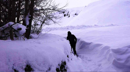 Mu'ta kar kalnl 1,5 metreye ulat