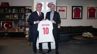 Rüştü Reçber, TFF Başkanı Hacıosmanoğlu ile görüştü