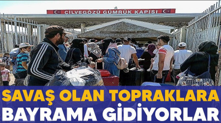 Savaş olan topraklara bayrama gidiyorlar