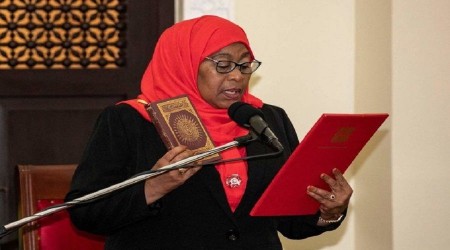 Tanzanya'nın ilk kadın Devlet Başkanı yemin etti