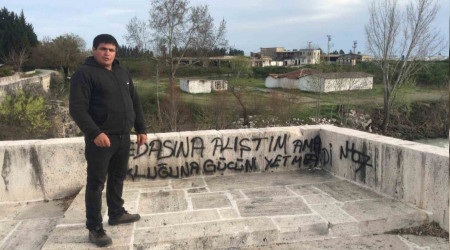 Tarihi köprüde çirkin görüntü