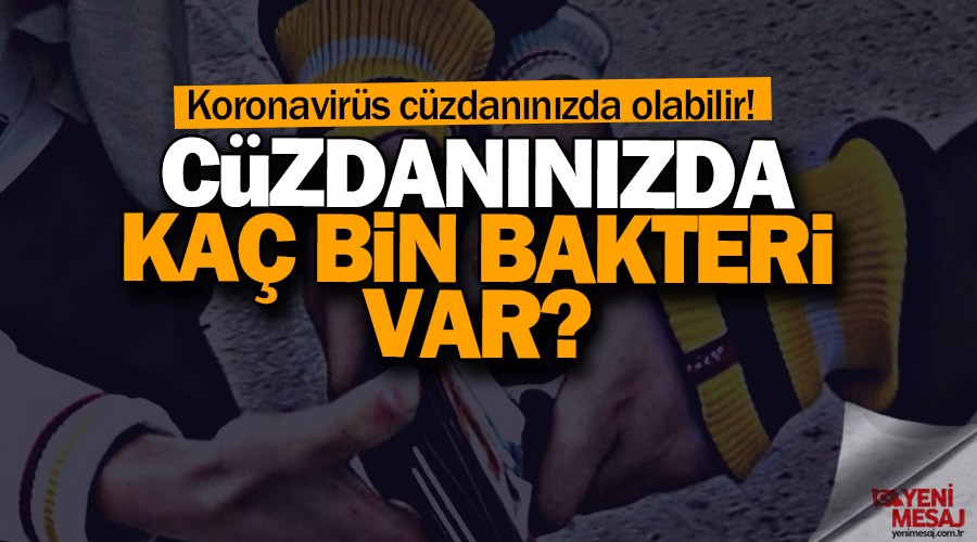 Aman dikkat! Koronavirüs cüzdanınızda olabilir
