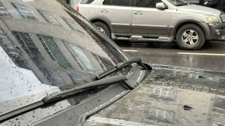 Arnavutköy'de beklenen kar yağışı başladı