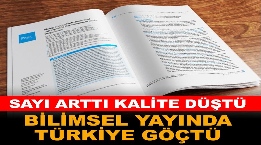 Bilimsel yayında Türkiye göçtü