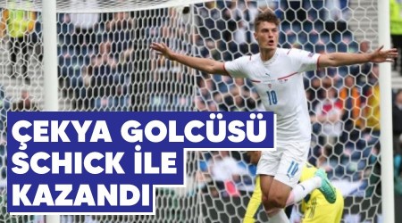 Çekya golcüsü Schick ile kazandı