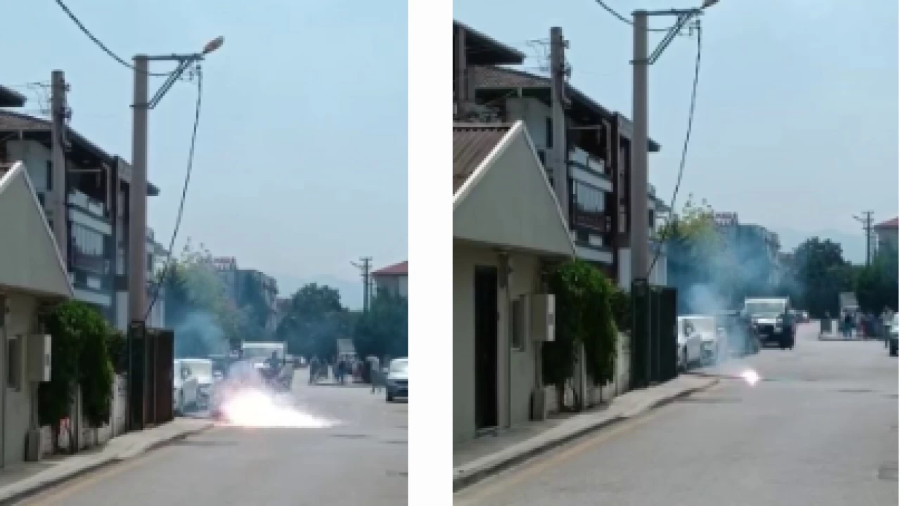 Kopan elektrik kablosu mahalleliyi sokağa döktü